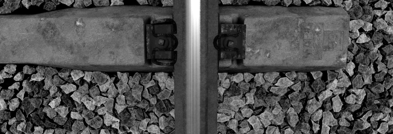 synthetic railway image grayscale