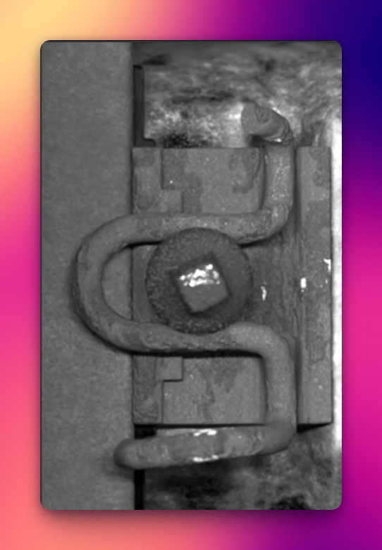 Beispiel eines synthetisch generierten Oberbau-Bildes mit Fehlerdarstellung